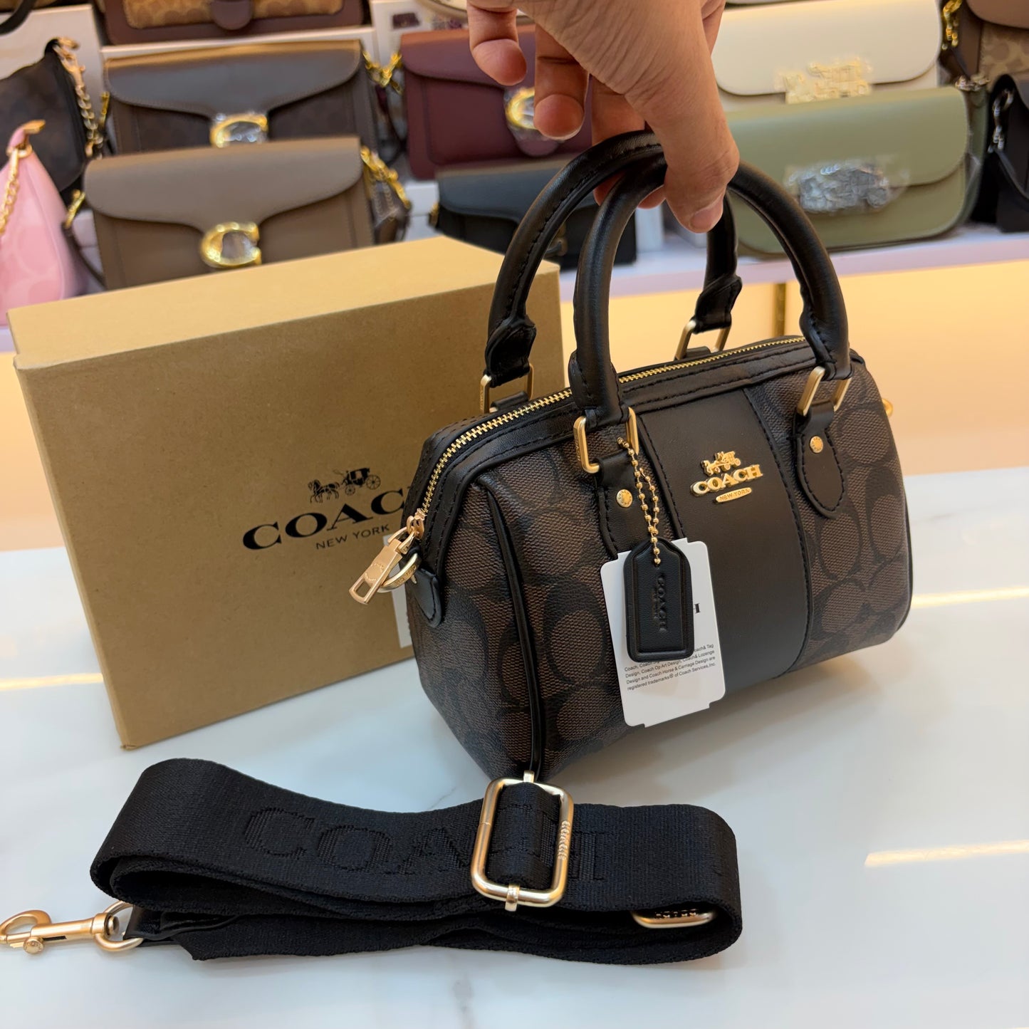 COCH ROWAN SPEEDY BAG - Coffee