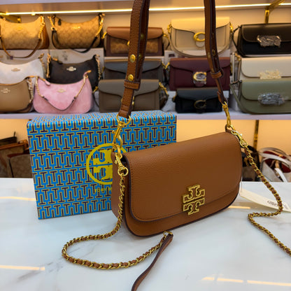 TB Britten Convertible Crossbody Bag - Tan