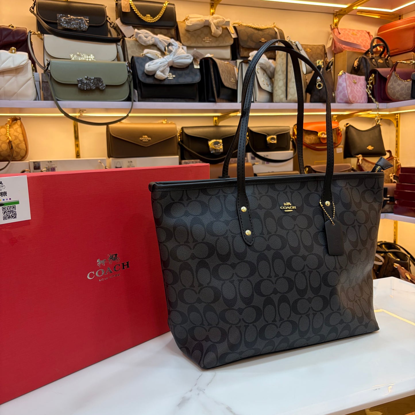 COCH Large Tote Bag - CC Black