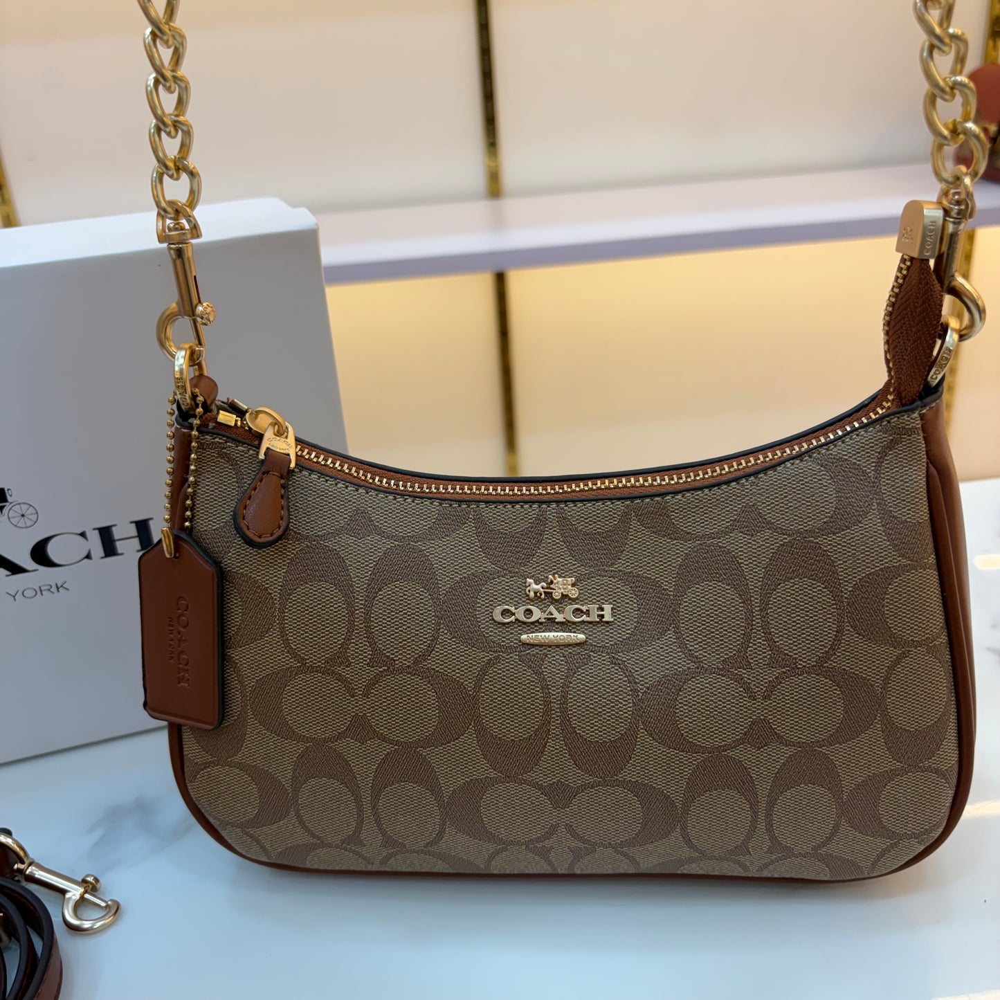 COCH TERI Sling/Shoulder Bag - Apricot
