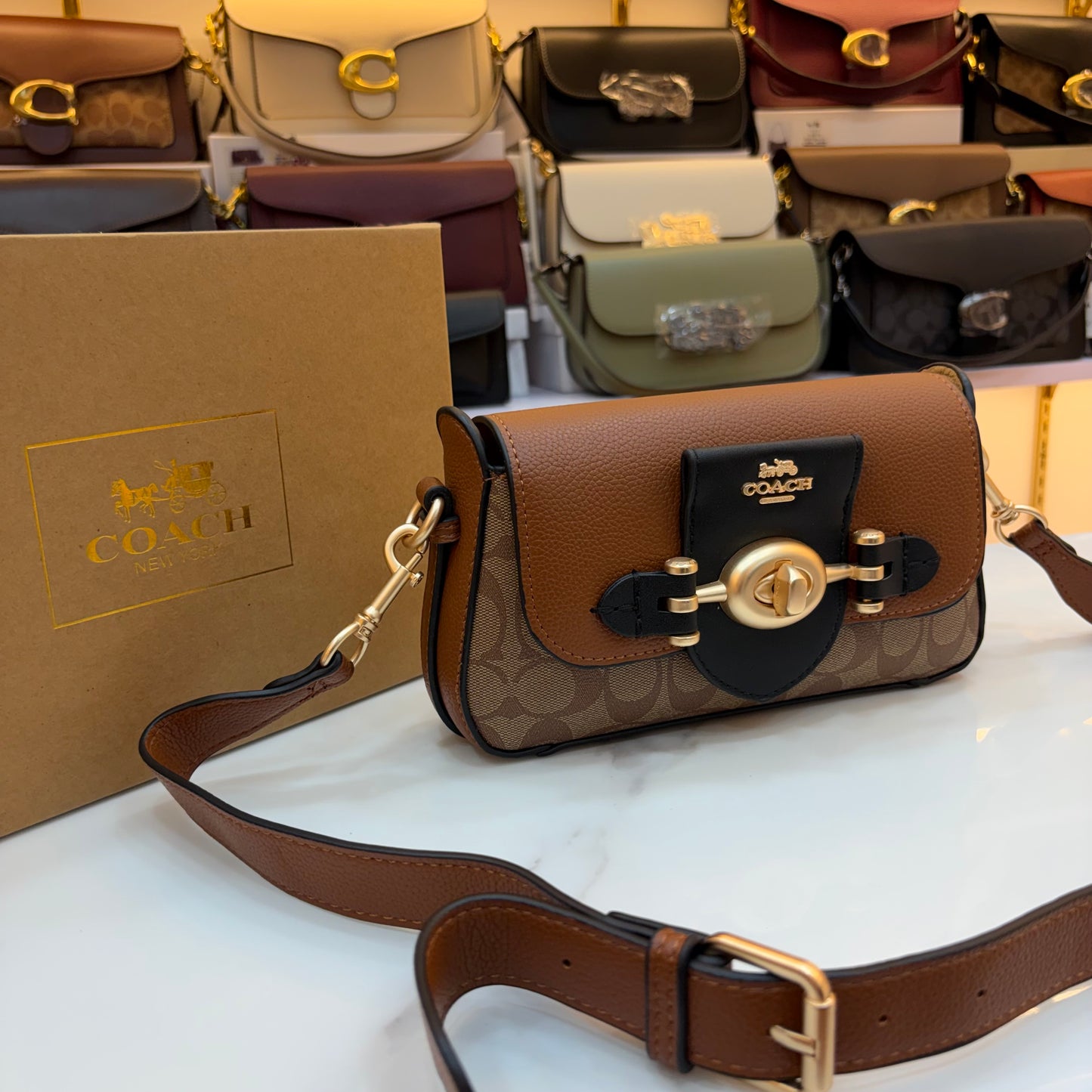 COCH Brie Sling Bag - Apricot