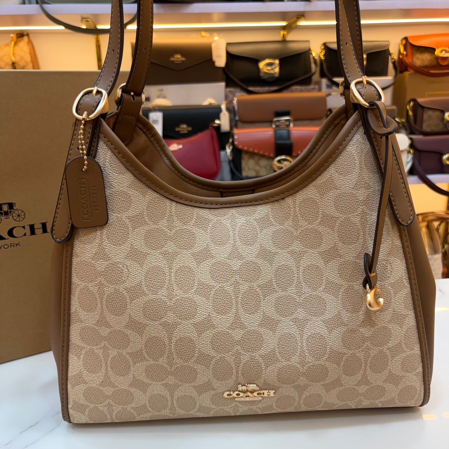 COCH ERIN Shoulder Bag - Apricot Brown