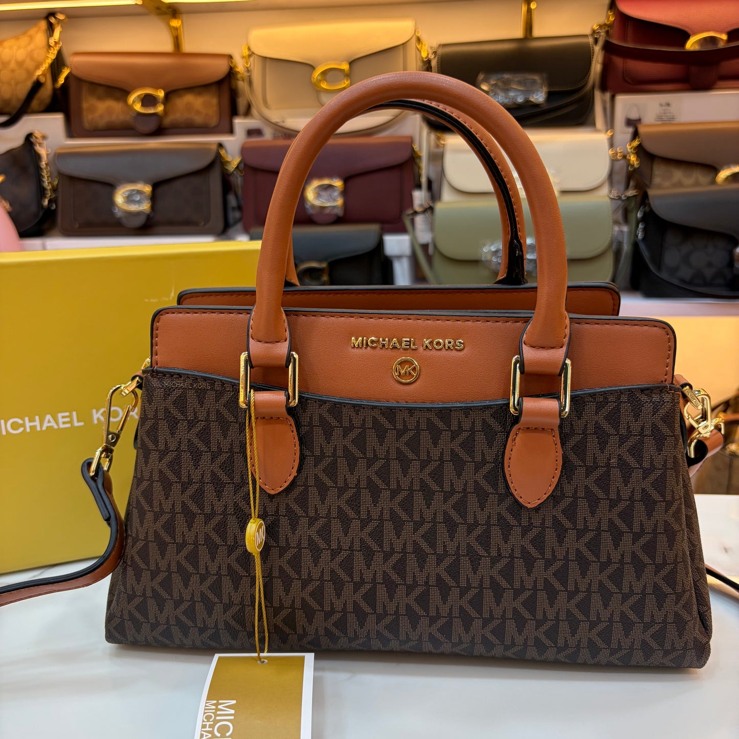 MK Satchel - Brown Tan