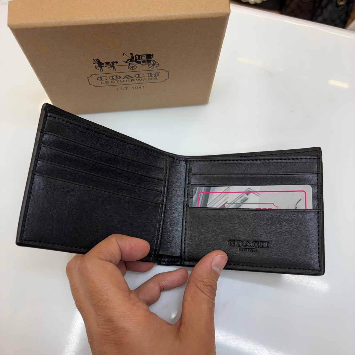 Coch Mens Wallet - Signature Black