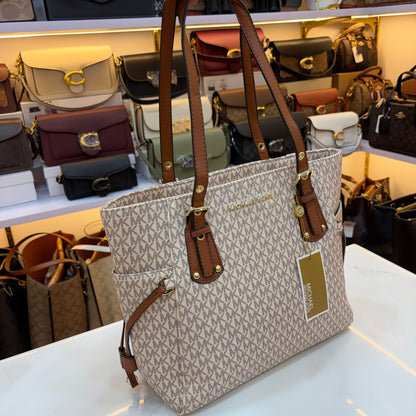 MK Voyager Tote - Creme