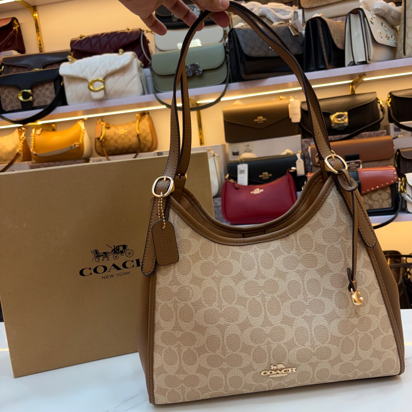 COCH ERIN Shoulder Bag - Apricot Brown