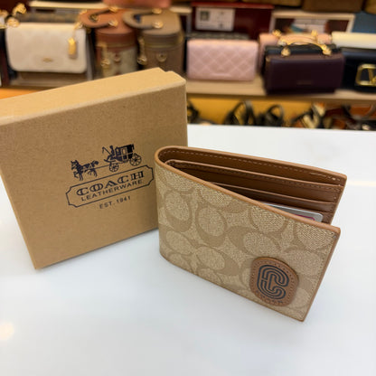 Coch Mens Wallet - Signature Beige