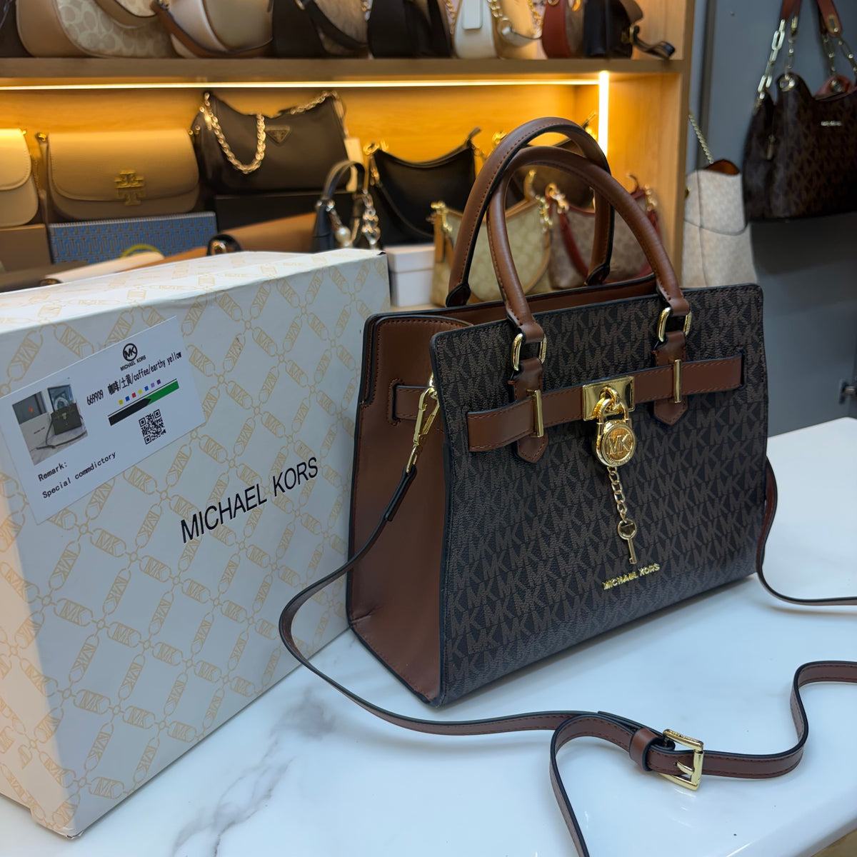 MK Hamilton Medium Satchel - Coffee
