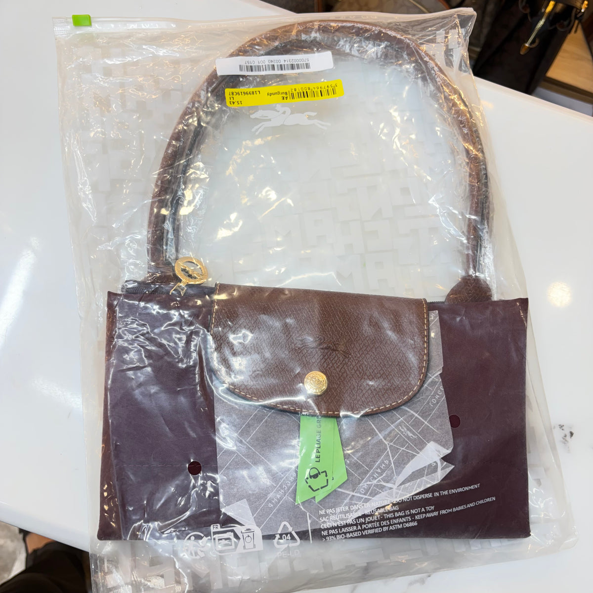 Longchamp - Le Pliage Tote Bag - Wine