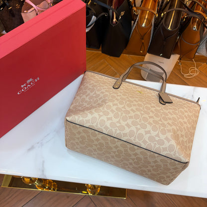 COCH Large Tote Bag - Light Apricot
