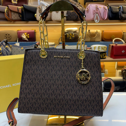 MK Cynthia Satchel - Coffee