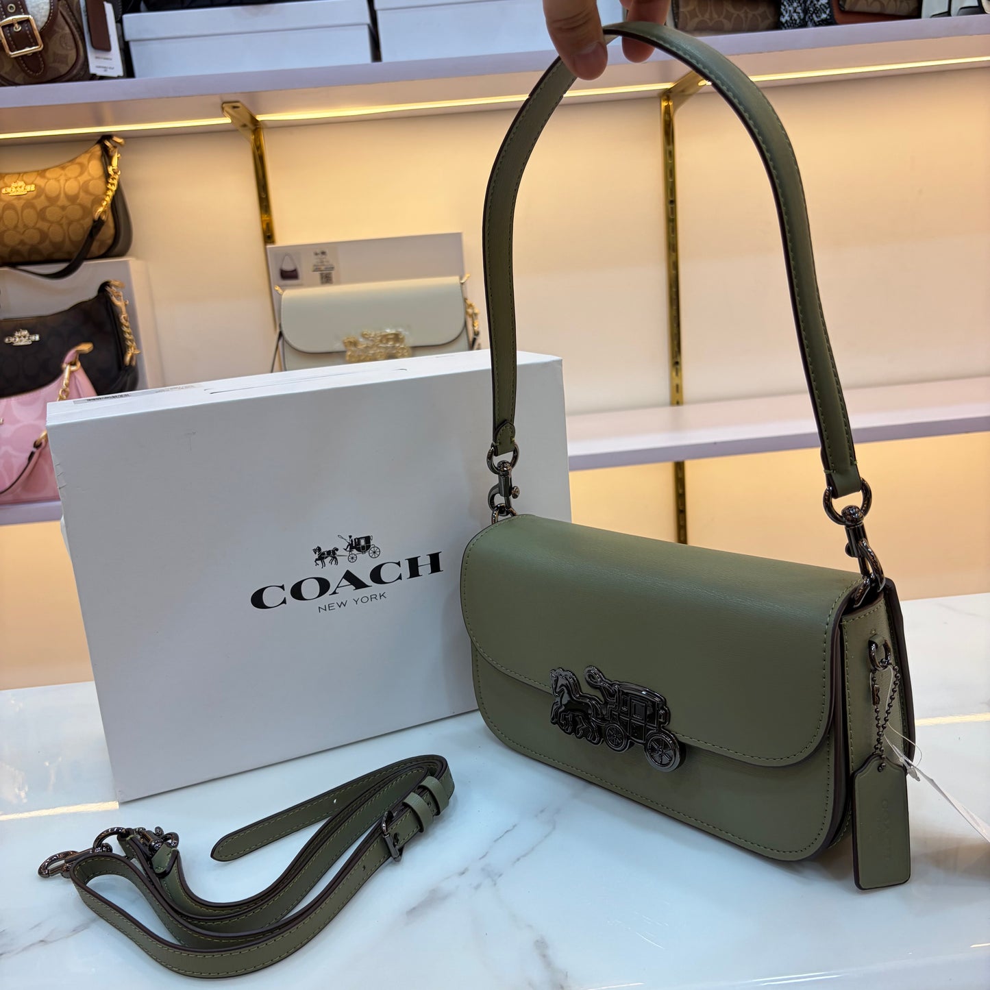 COCH HARPER Shoulder/Sling Bag - Olive