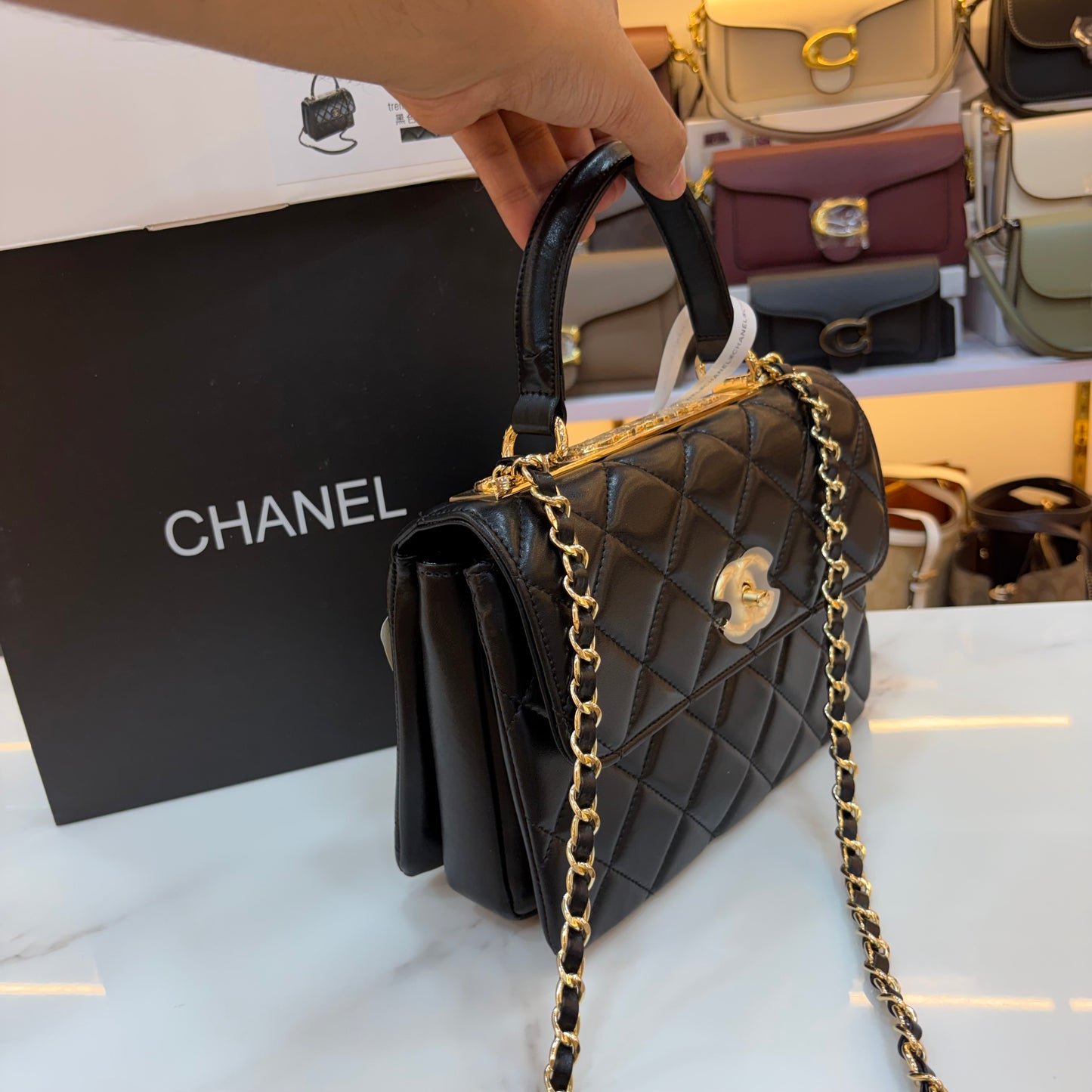 CHNL Flap Top Handle - Black
