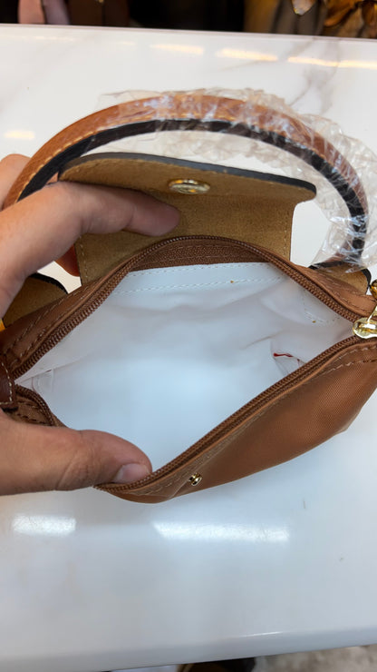 Longchamp - Le Pliage XS Crossbody Bag - Tan Brown