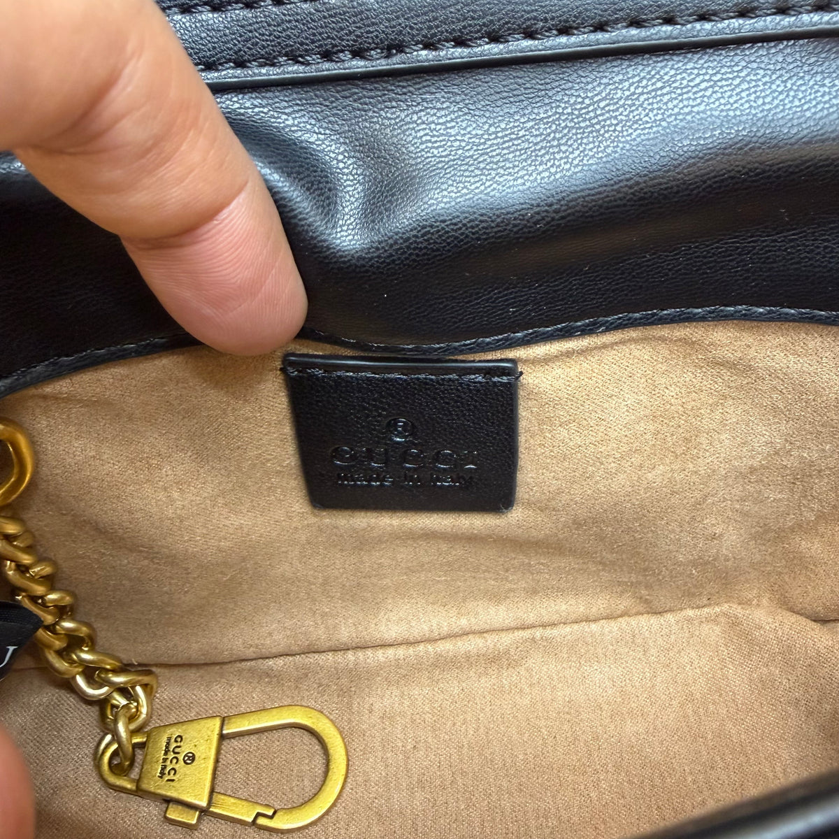 GG Mini Marmont - Black (Ultra Premium)