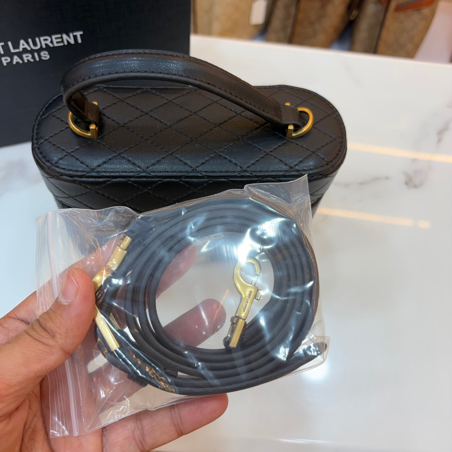YSL Gabby Vanity Bag - Black