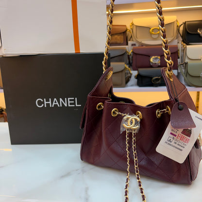 Chanel 25 Small Handbag - Wine