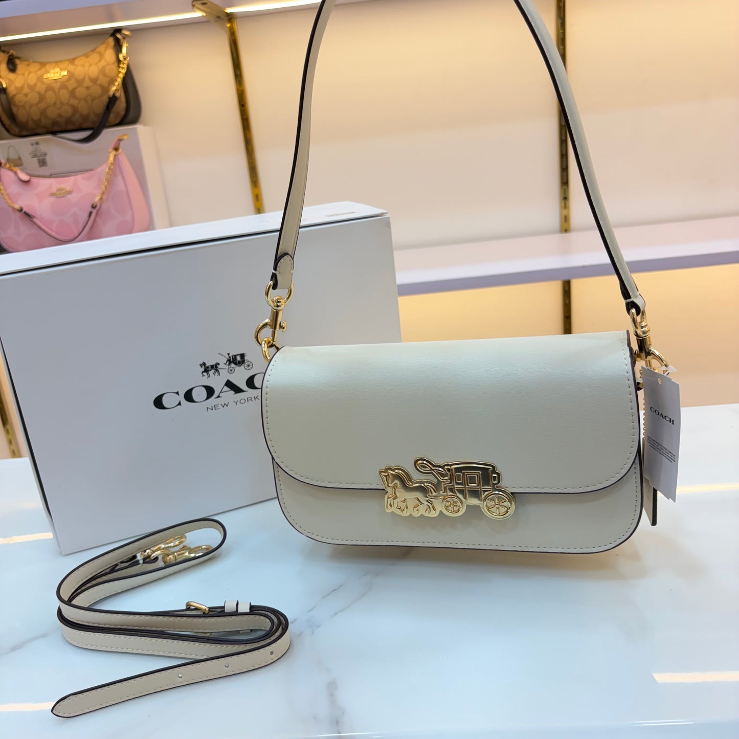 COCH HARPER Shoulder/Sling Bag - White