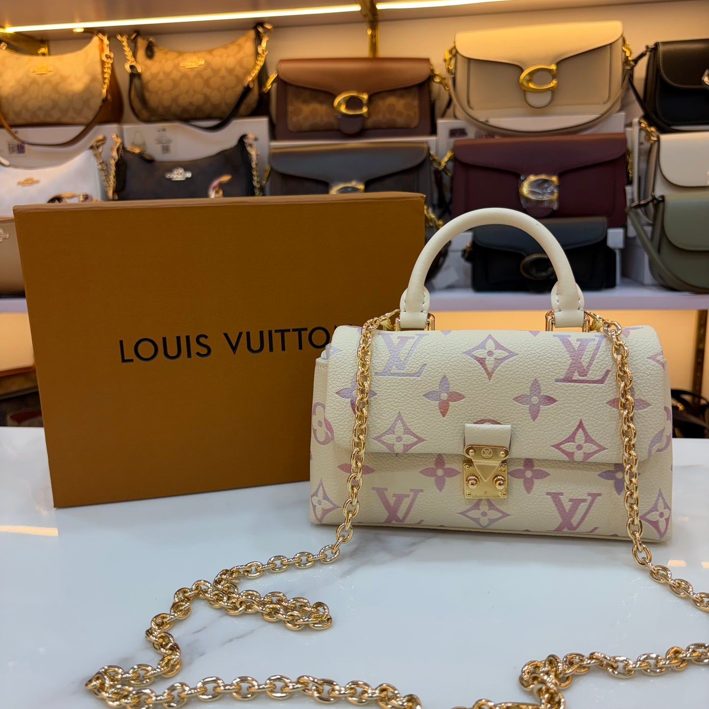 LV Nano Madeleine - White Monogram