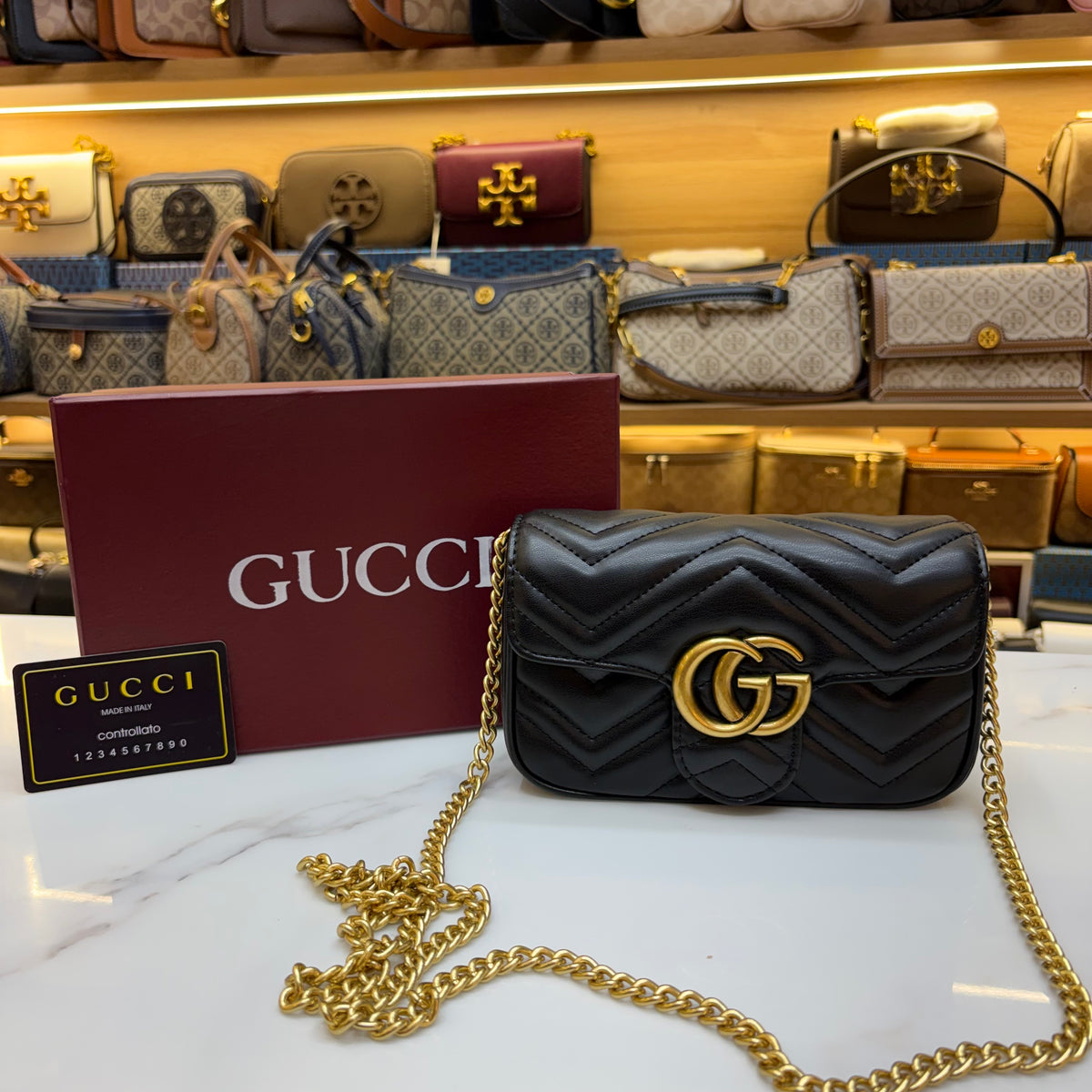 GG Mini Marmont - Black (Ultra Premium)