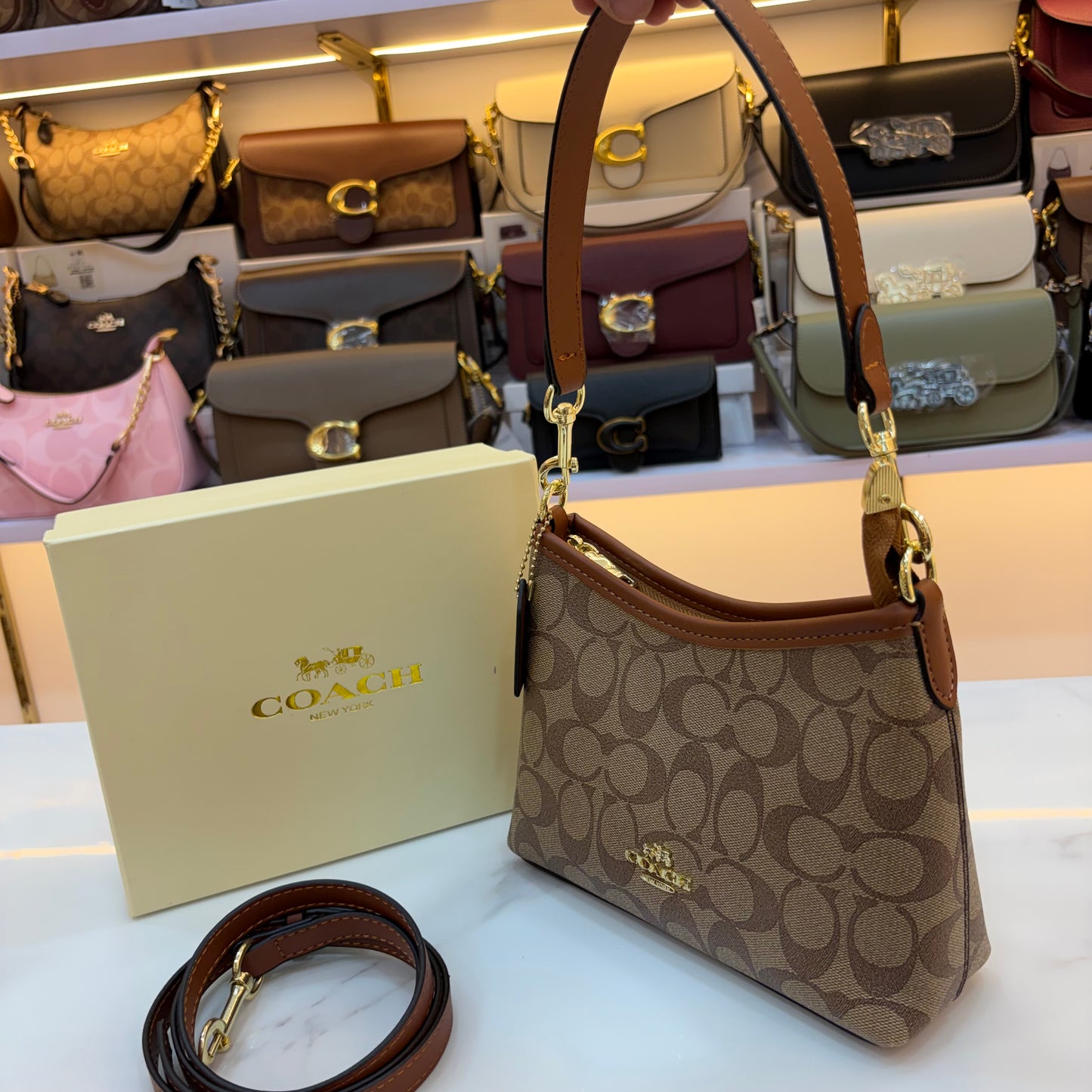 COCH Laurel Small Shoulder/Sling Bag - Apricot