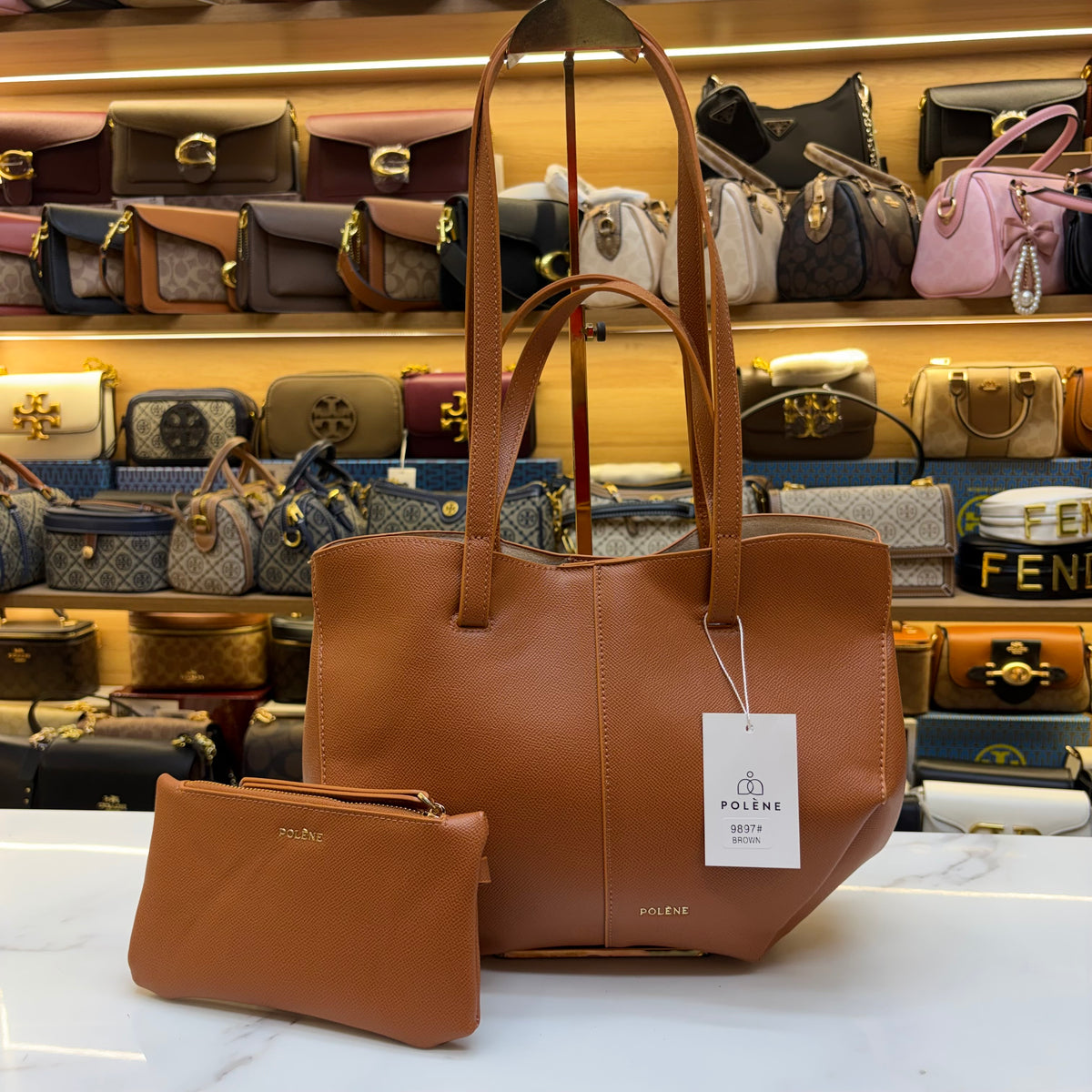 Polene Tote Bag - Tan