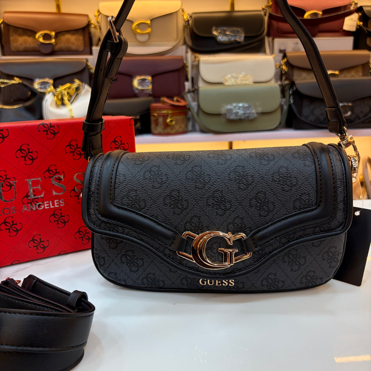 GUS Grey & Black Dea Crossbody Bag