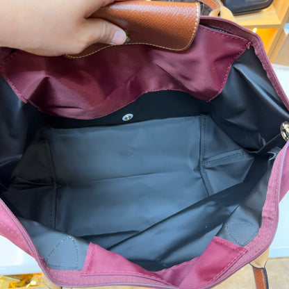 Longchamp - Le Pliage Tote Bag - Wine