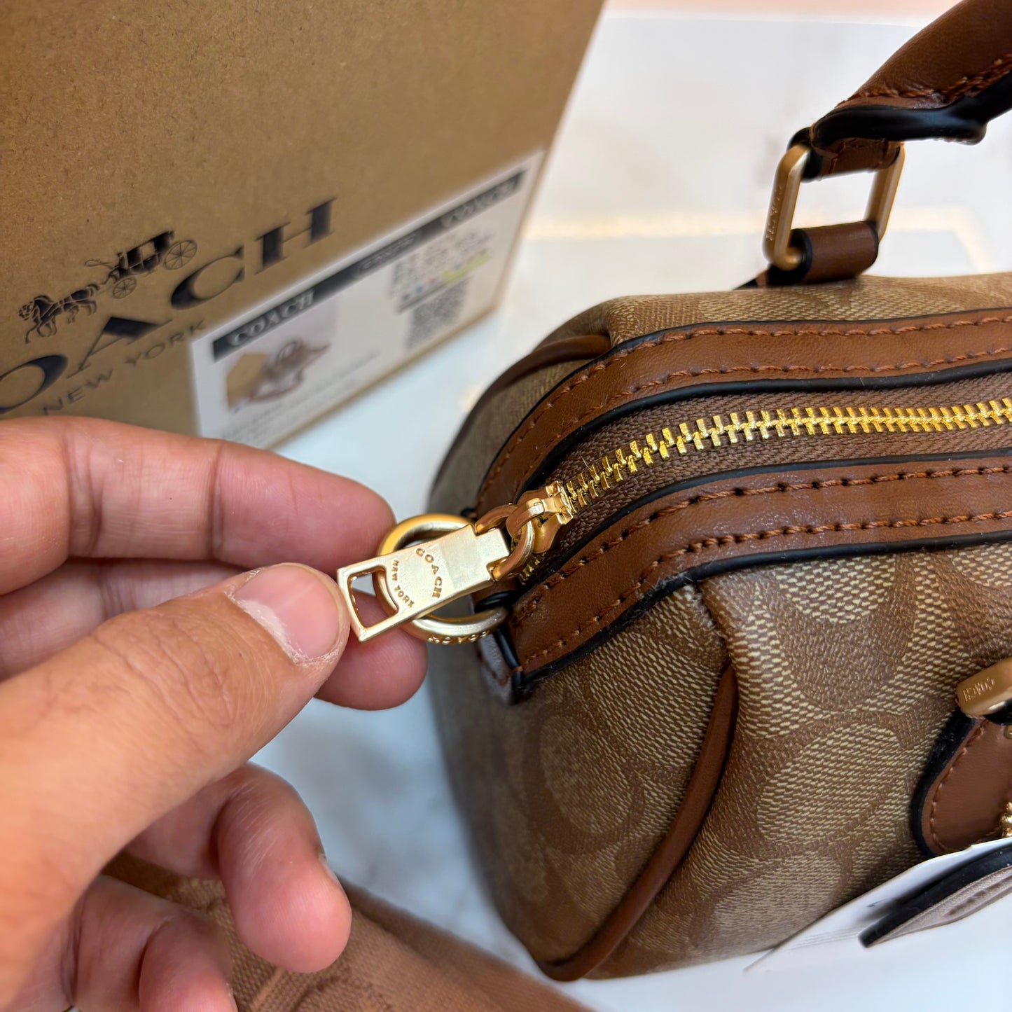 COCH ROWAN SPEEDY BAG - Apricot