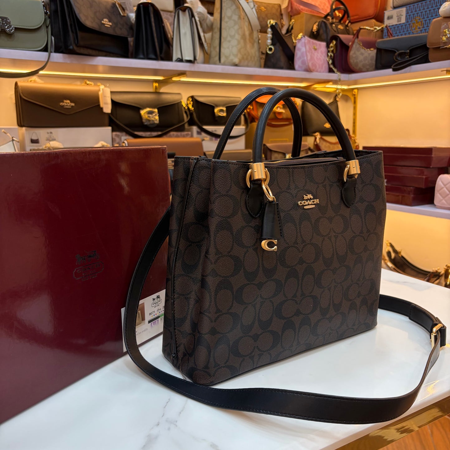 COCH Satchel Bag - Coffee