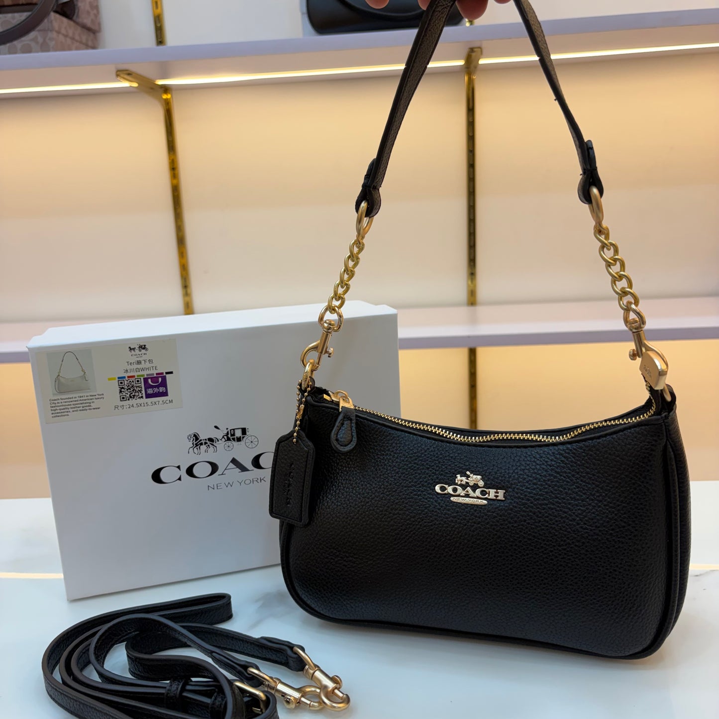 COCH TERI Sling/Shoulder Bag - Midnight Black