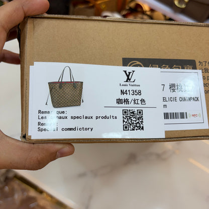 LV Neverfull MM Tote Bag - Double Box