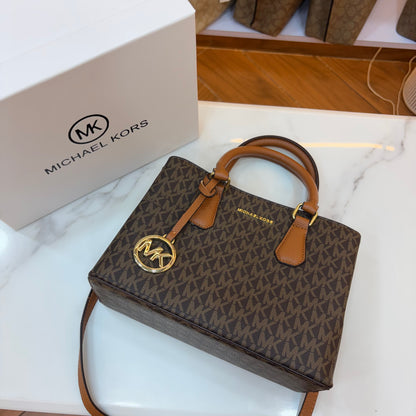 MK Sheila Medium Satchel - Brown