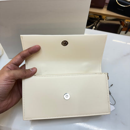 CNK Kristine Sculptural Handle Handbag - Cream