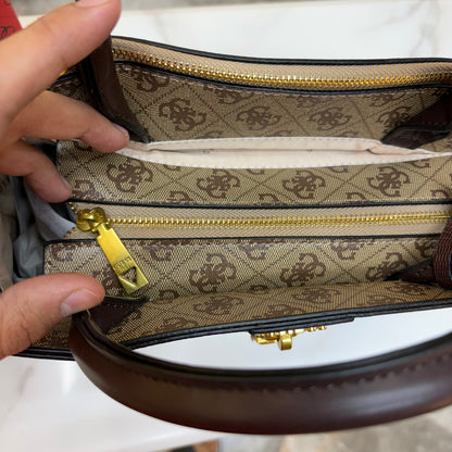 Guess Ginevra Elite Satchel - Monogram Print