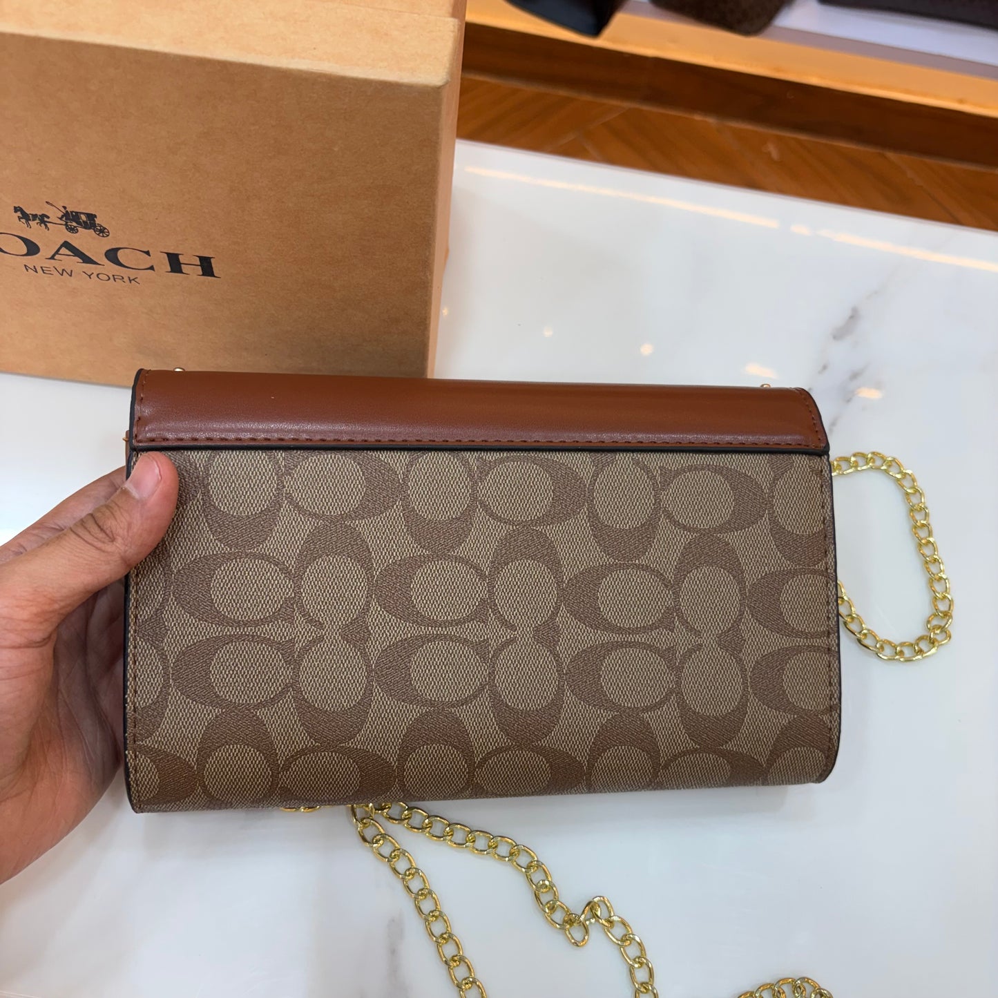 CH Clutch Wallet - Tan Apricot