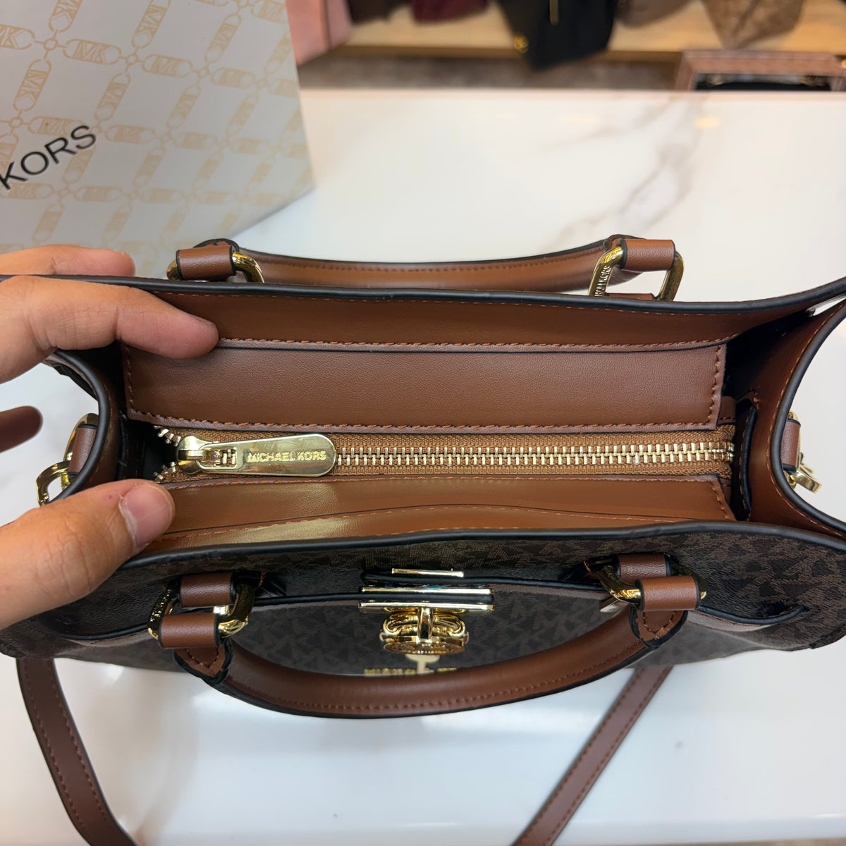 MK Hamilton Medium Satchel - Coffee