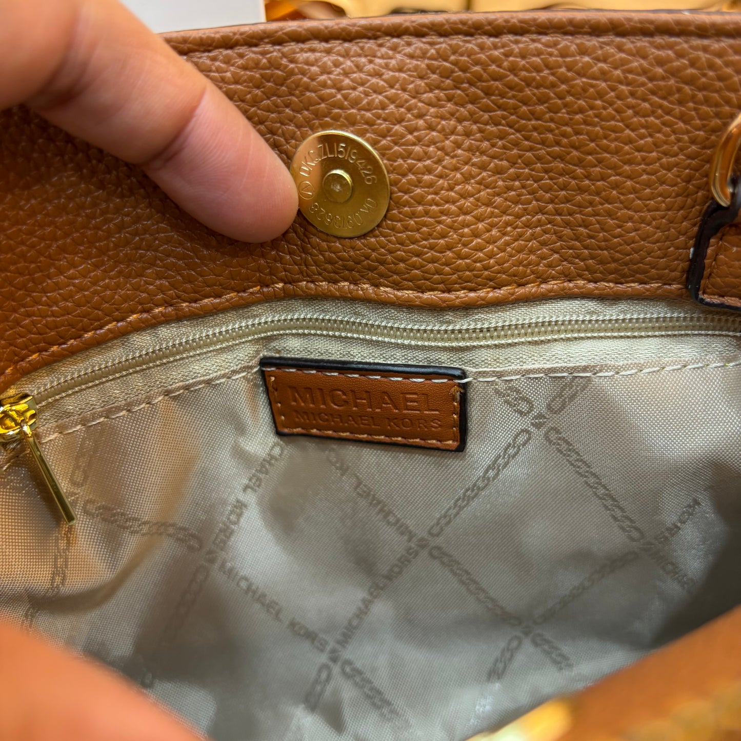 MK Sheila Medium Satchel - Brown