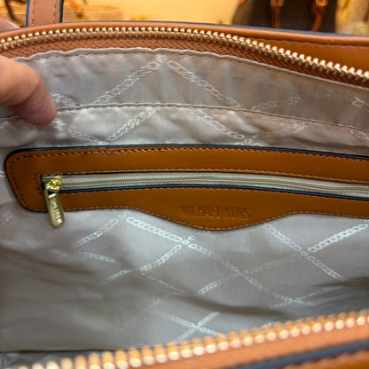 MK Gilly Large Drawstring Tote - Tan Brown