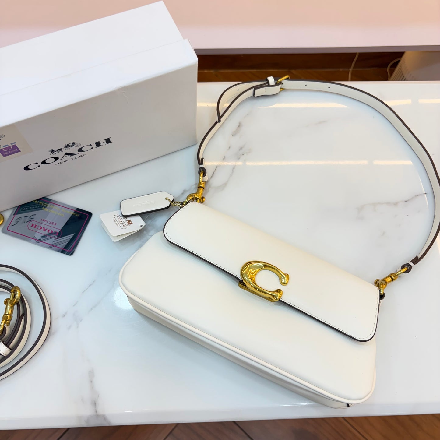 COCH JET Shoulder/Sling Bag - White