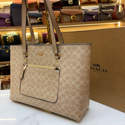 Coch Station Tote Bag - Beige (Ultra Premium With Box)