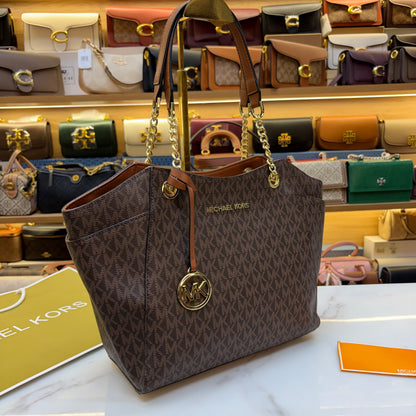 MK Jet Set Tote Bag - Brown