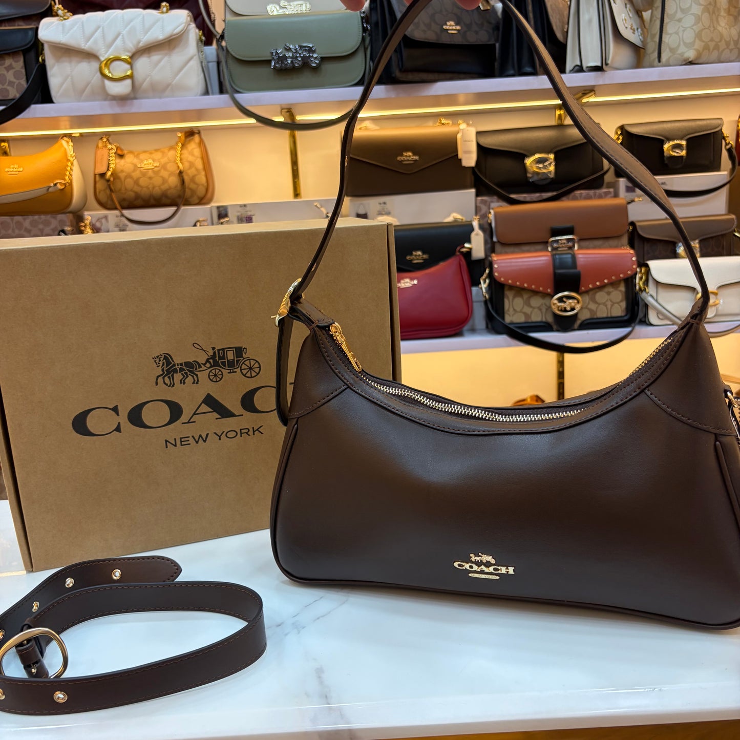 COCH ELLA Shoulder Bag - Coffee