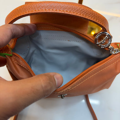 Longchamp - Le Pliage XS Crossbody Bag - Tan Brown