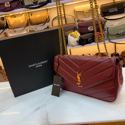 YSL Loulou Shoulder Bag - Red