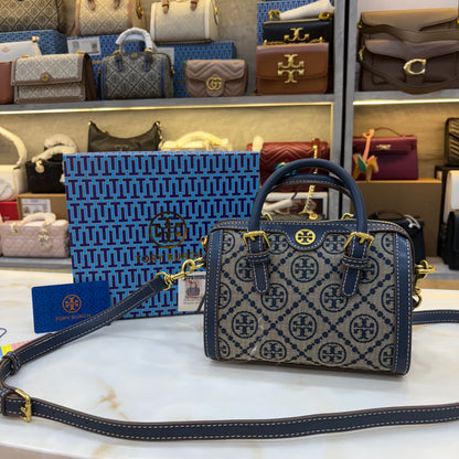 TB Monogram Speedy - Blue Colour