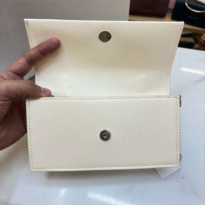 CNK Kristine Sculptural Handle Handbag - Cream