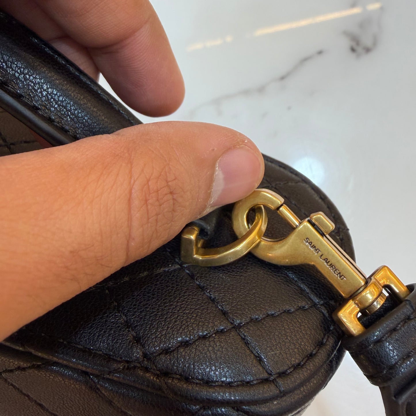 YSL Gabby Vanity Bag - Black