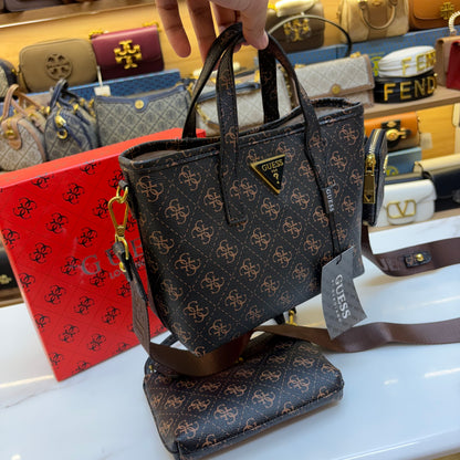 GUS 3 in 1 Satchel - Dark Monogram  Print