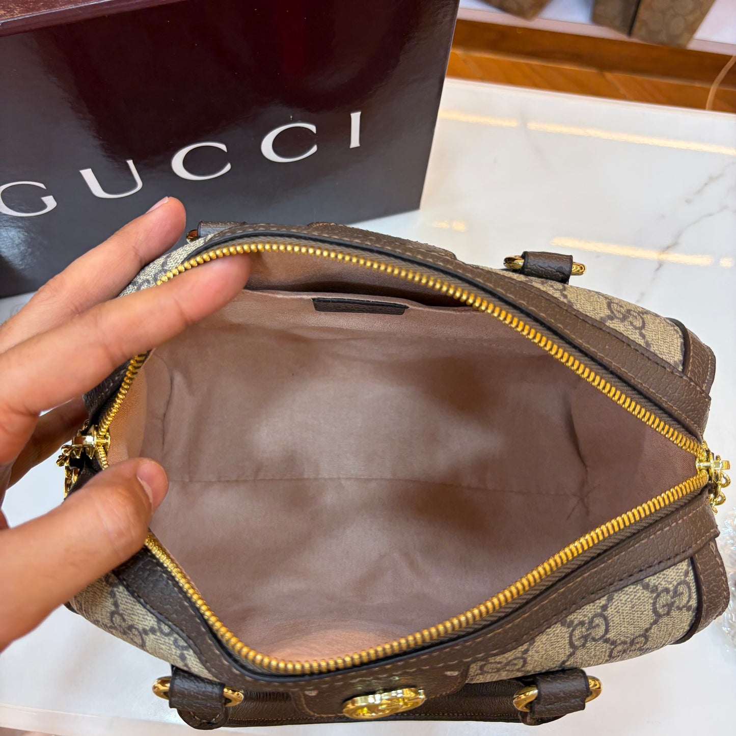 GG Ophidia Boston Bag - Small